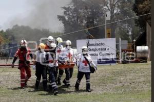 SEGURIDAD . SIMULACRO EMERGENCIA QUÍMICA