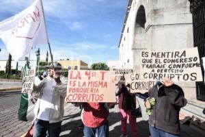 TLAXCALA . PROTESTA XICOHTZINCO