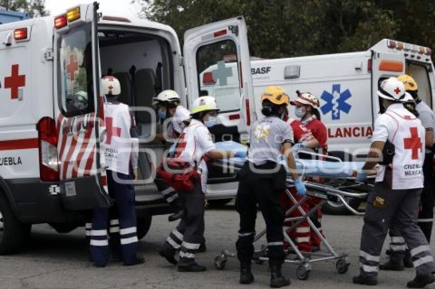 SEGURIDAD . SIMULACRO EMERGENCIA QUÍMICA