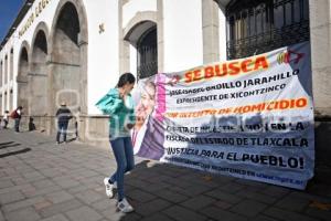 TLAXCALA . PROTESTA XICOHTZINCO