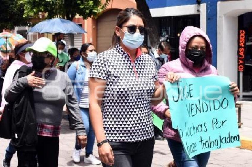 TLAXCALA . PROTESTA JUBILADOS