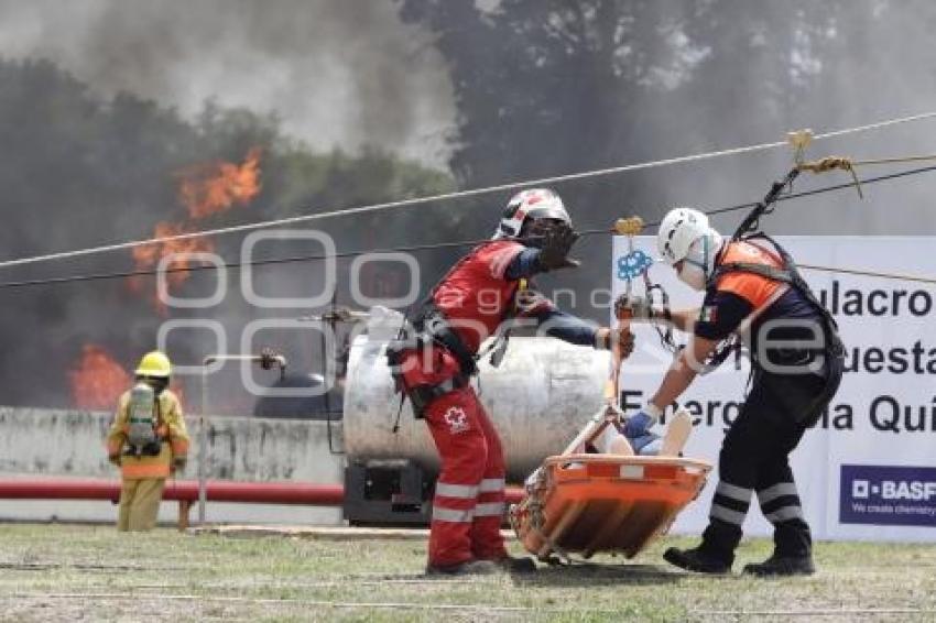 SEGURIDAD . SIMULACRO EMERGENCIA QUÍMICA