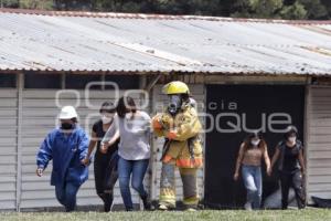 SEGURIDAD . SIMULACRO EMERGENCIA QUÍMICA