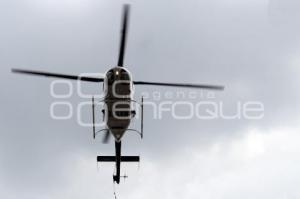TLAXCALA . SOBREVUELO HELICÓPTERO