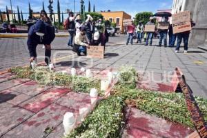 TLAXCALA . PROTESTA XICOHTZINCO