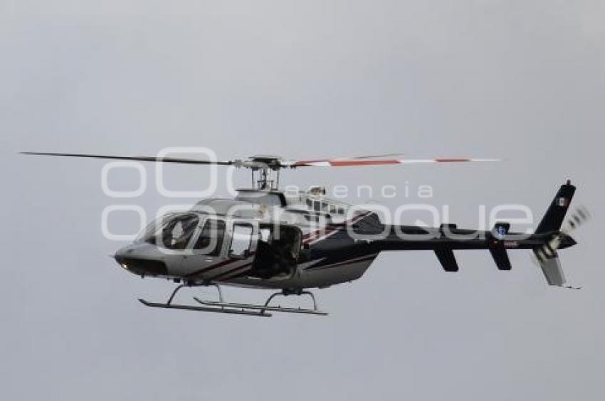 TLAXCALA . SOBREVUELO HELICÓPTERO