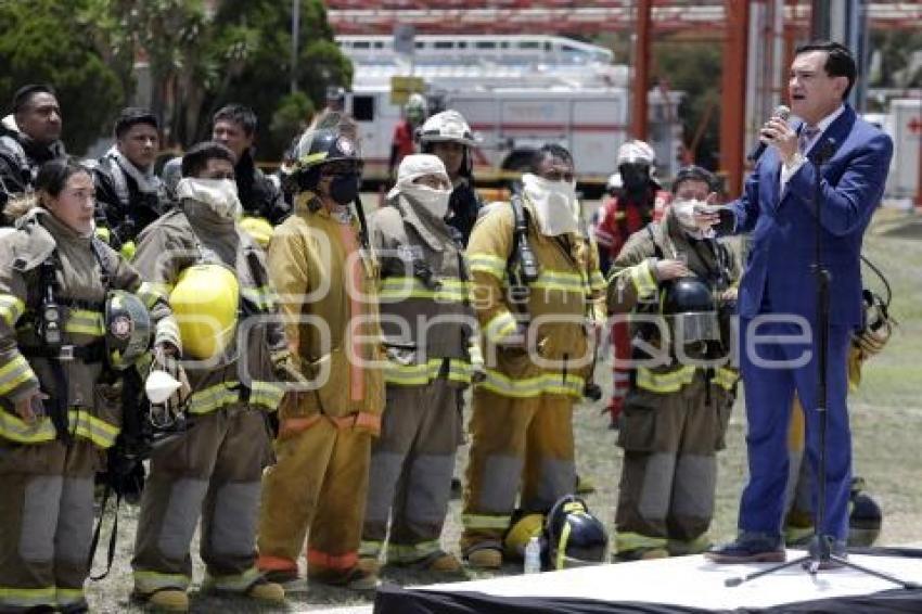 SEGURIDAD . SIMULACRO EMERGENCIA QUÍMICA