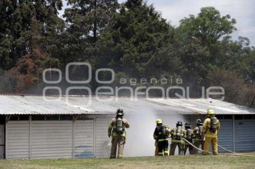 SEGURIDAD . SIMULACRO EMERGENCIA QUÍMICA