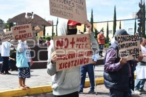 TLAXCALA . PROTESTA XICOHTZINCO