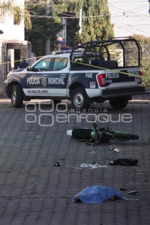 TLAXCALA . ACCIDENTE MOTOCICLISTA