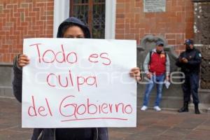 TLAXCALA . MANIFESTACIÓN TLALCUAPAN