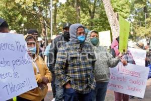 TLAXCALA . MANIFESTACIÓN TLALCUAPAN