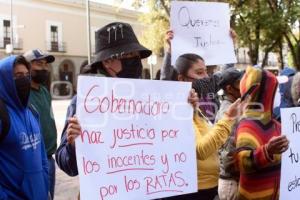 TLAXCALA . MANIFESTACIÓN TLALCUAPAN