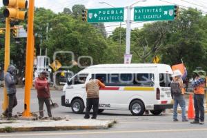 TLAXCALA . TRABAJOS DE SEMAFORIZACIÓN