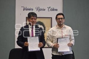 TLAXCALA . FIRMA DE CONVENIO