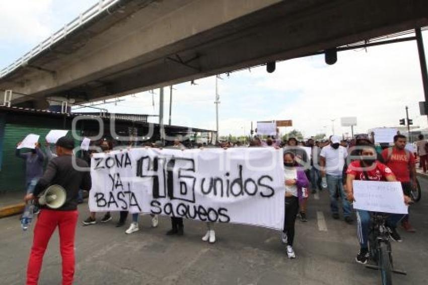 MANIFESTACIÓN COMERCIANTES 46 PONIENTE