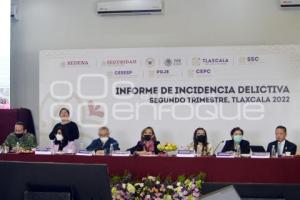 TLAXCALA . INFORME INCIDENCIA DELICTIVA