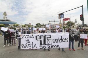 MANIFESTACIÓN COMERCIANTES 46 PONIENTE