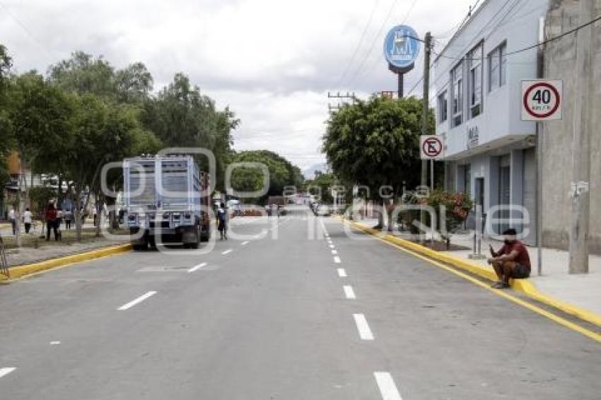 TEHUACÁN . REHABILITACIÓN VIALIDAD