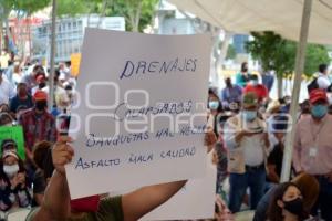 TEHUACÁN . PROTESTA TETITZINTLA