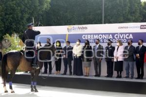 SAN ANDRÉS CHOLULA . CEREMONIA CÍVICA