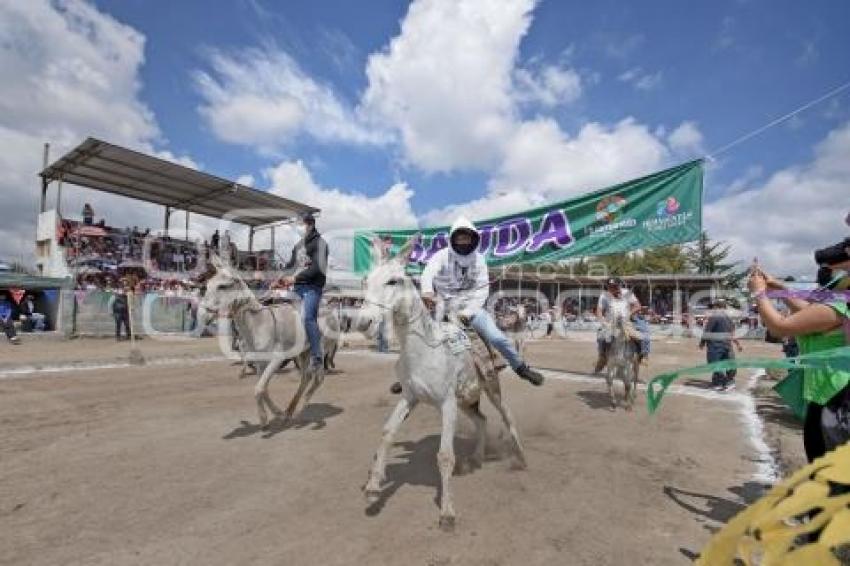 TLAXCALA . CARRERA DE BURROS