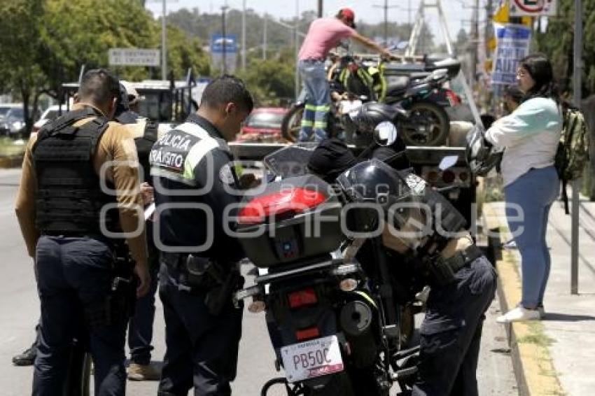 POLICIA . OPERATIVO DE MOTOCICLETAS