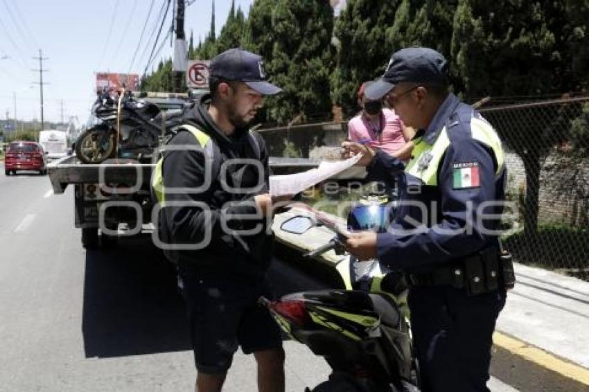 POLICIA . OPERATIVO DE MOTOCICLETAS