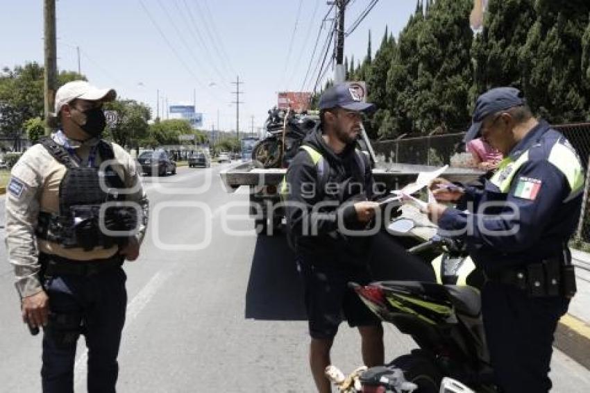 POLICIA . OPERATIVO DE MOTOCICLETAS