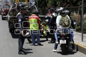 POLICIA . OPERATIVO DE MOTOCICLETAS 