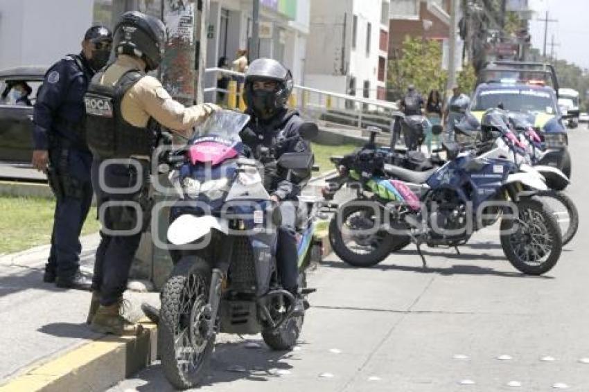 POLICIA . OPERATIVO DE MOTOCICLETAS 