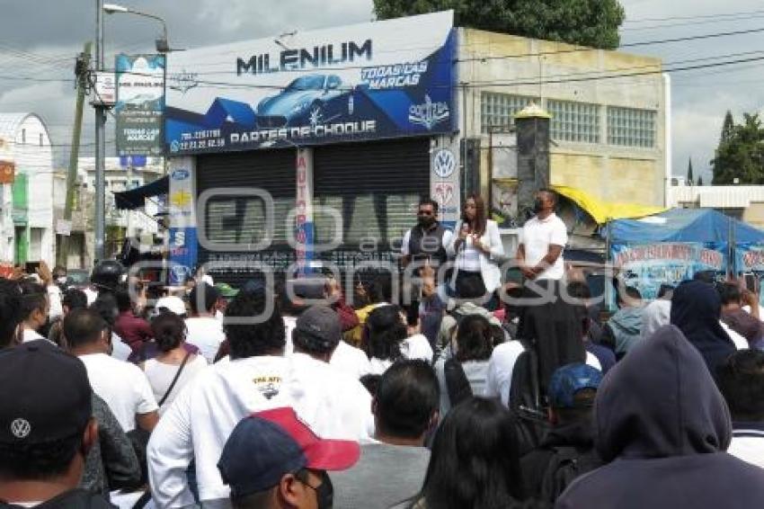 MANIFESTACIÓN COMERCIANTES 46 PONIENTE