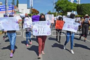 TEHUACÁN . PROTESTA CASO ALEJANDRA N.