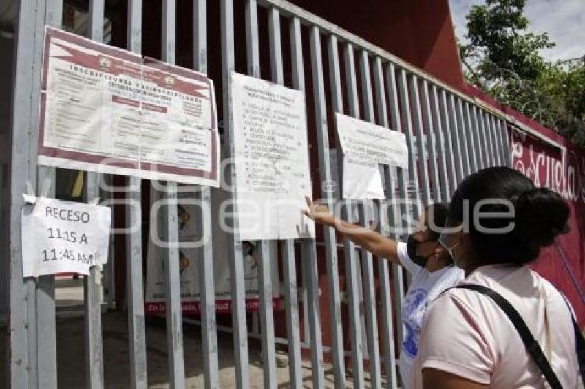 ACATLÁN . INSCRIPCIONES ESCUELAS