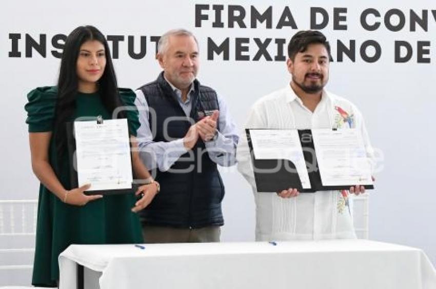 TLAXCALA . FIRMA CONVENIO IMJUVE