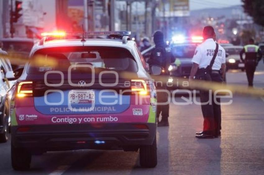 TRANSPORTE PÚBLICO . ATROPELLADA