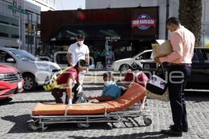 SEGURIDAD . MUJER ATROPELLADA