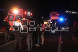 TLAXCALA . ACCIDENTE TRANSPORTE PÚBLICO