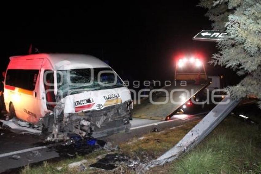 TLAXCALA . ACCIDENTE TRANSPORTE PÚBLICO