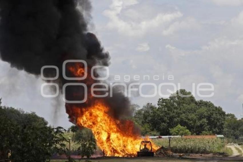 AMOZOC . EXPLOSIÓN GASODUCTO