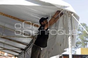 SAN PEDRO CHOLULA . INSTALACIÓN FERIA