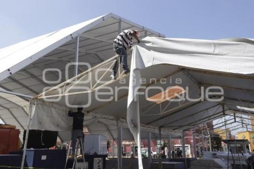 SAN PEDRO CHOLULA . INSTALACIÓN FERIA