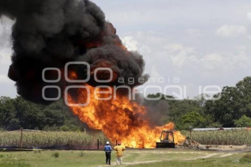 AMOZOC . EXPLOSIÓN GASODUCTO