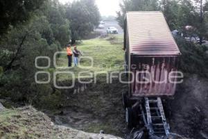 TLAXCALA . INCENDIO TRAILER