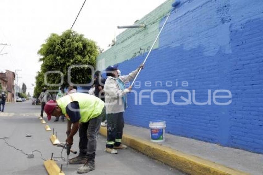 SAN ANDRÉS CHOLULA . REHABILITACIÓN CICLOVÍA