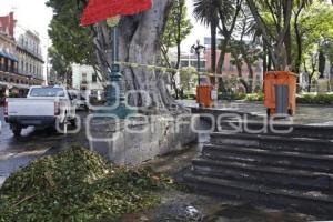 ZÓCALO. ACORDONAMIENTO