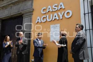 COLOCACIÓN BANDO SOLEMNE . CASA AGUAYO