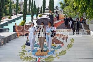 TLAXCALA . ESCALINATAS LOS HÉROES