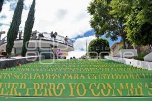 TLAXCALA . ESCALINATAS LOS HÉROES