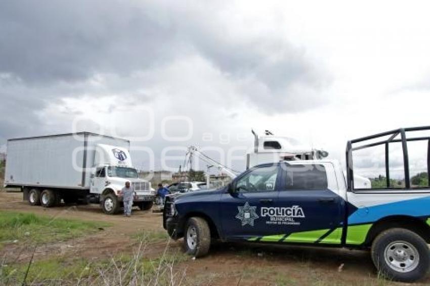 SEGURIDAD . CAMIÓN RECUPERADO